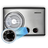 Medion LIFE Ismaskine MD 18387 Sort/rustfrit stål
