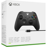 Microsoft Xbox Wireless Controller + USB-C-Kabel, Gamepad Sort