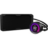 NZXT RL-KRZ53-01 computer cooling system Processor 12 cm Sort, Vandkøling Sort, 12 cm, 73,11 kubikfod/min., Sort