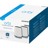 Netgear Orbi RBK853 AX6000 WiFi 6 Mesh System Tri-band (2,4 GHz / 5 GHz / 5 GHz) Wi-Fi 6 (802.11ax) Grå 4 Intern, Mesh router Grå, Intern, Strøm, 525 m², Tri-band (2,4 GHz / 5 GHz / 5 GHz), Wi-Fi 6 (802.11ax)