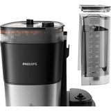 Philips All-in-1 Brew HD7888 Drypkaffemaskine med kværn, Filter maskine Sort/rustfrit stål, Filter kaffemaskine, 1,25 L, Kaffebønner, Indbygget kværn, 1000 W, Sort, Sølv
