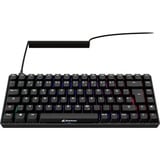 Sharkoon SKILLER SGK50 S3 PBT, Gaming-tastatur Sort, DE-layout, Gateron G Pro 3.0 Yellow