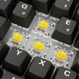 Sharkoon SKILLER SGK50 S3 PBT, Gaming-tastatur Sort, DE-layout, Gateron G Pro 3.0 Yellow