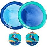 Spin Master Spring Float Papasan Inflatable Pool Lounger with Hyper-Flate Valve, Luftmadras Blå, SwimWays Spring Float Papasan Inflatable Pool Lounger with Hyper-Flate Valve, Blå, Badedyr, Monokromatisk, 15 År, Dreng, 113 kg