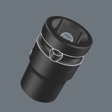 Wera Møtrik-magnetliste C Impaktor 1 Sæt med topnøgleindsatser 1/2" Sort/Grøn