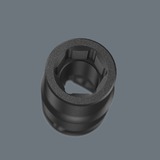 Wera Møtrik-magnetliste C Impaktor 1 Sæt med topnøgleindsatser 1/2" Sort/Grøn