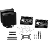 be quiet! Pure Rock Pro 3 Black Processor Luftkøler 12 cm Sort 1 stk, CPU køler Sort, Luftkøler, 12 cm, 2000 rpm, 101,2 m³/t, Sort