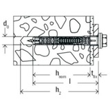 fischer DuoXpand 10x140 FUS R, 562178, Dyvel Lys grå/Rød