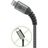 goobay USB 2.0 adapterkabel, USB-A stik > Lightning stik grå/Sølv