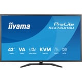 iiyama ProLite X4373UHSU-B2, LED-skærm Sort (mat)