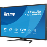 iiyama X4373UHSU-B2, LED-skærm Sort (mat)