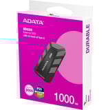 ADATA Ekstern SSD SD820 1 TB, Solid state-drev Sort/grå
