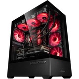 ALTERNATE Custom PC Series • Red Thunder Elements Gaming-PC, Gaming PC Sort/gennemsigtig