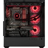 ALTERNATE Custom PC Series • Red Thunder Elements Gaming-PC, Gaming PC Sort/gennemsigtig