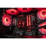 ALTERNATE Custom PC Series • Red Thunder Elements Gaming-PC, Gaming PC Sort/gennemsigtig