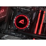 ALTERNATE Custom PC Series • Red Thunder Elements Gaming-PC, Gaming PC Sort/gennemsigtig