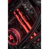 ALTERNATE Custom PC Series • Red Thunder Elements Gaming-PC, Gaming PC Sort/gennemsigtig