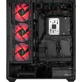 ALTERNATE Custom PC Series • Red Thunder Elements Gaming-PC, Gaming PC Sort/gennemsigtig