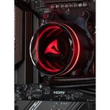 ALTERNATE Gaming PC Sort/gennemsigtig