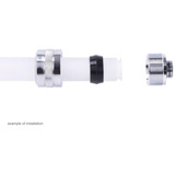 Alphacool Eiszapfen PRO 16mm HardTube Fitting G1/4 - Chrome, Forbindelse Chrome