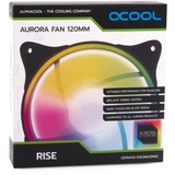 Alphacool Rise Aurora 120 mm blæser 120x120x25mm, Sag fan Hvid