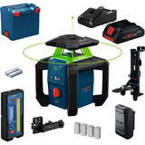 Bosch Rotating Laser GRL18V-4-34CVG (0 601 061 H02), Roterende laser Grøn, Kit