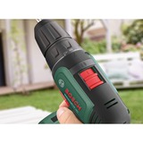 Bosch Universal Drill 18V 1450 rpm Nøglefri 1,2 kg Sort, Grøn, Bore-/ skruemaskine Grøn/Sort, Pistolgreb boremaskine, Nøglefri, Sort, Grøn, 1 cm, 1450 rpm, 3 cm
