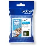 Brother LC421C blækpatron 1 stk Original Blå Blå, 1 stk, 200 Sider, Enkelt pakke