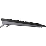 CHERRY Stream Wireless tastatur Universel RF trådløs + USB QWERTY US International Sort Sort, EU-layout (antal), SX teknologi, Fuld størrelse (100 %), Kabel & trådløs, RF trådløs + USB, QWERTY, Sort