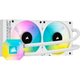 Corsair iCUE H100i ELITE CAPELLIX Processor Alt-i-en væskekøler 12 cm Hvid, Vandkøling Hvid, Alt-i-en væskekøler, 12 cm, 75 kubikfod/min., Hvid