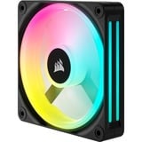 Corsair iCUE LINK QX120 RGB 120 mm PWM blæser, Sag fan Sort