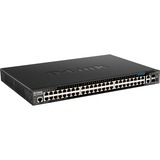 D-Link DGS-1520-52MP Administreret L3 Gigabit Ethernet (10/100/1000) Strøm over Ethernet (PoE) 1U Sort, Switch Administreret, L3, Gigabit Ethernet (10/100/1000), Strøm over Ethernet (PoE), Stativ-montering, 1U