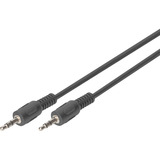 Digitus Audio-tilslutningskabel 3,5 mm jack, stereo Sort
