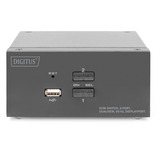 Digitus KVM-switch DisplayPort 2x 1, KVM-switchen Sort
