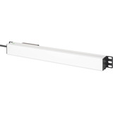 Digitus Stikdåse 19" PDU med aluminiumprofil, 7-vejs, Strømskinne Sort/aluminium