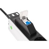 Digitus Stikdåse 19" PDU med aluminiumprofil, 7-vejs, Strømskinne Sort/aluminium