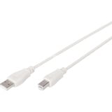 Digitus USB 2.0 tilslutningskabel USB-A (stik) > USB-B (stik) Beige