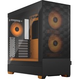 Fractal Design Pop Air Tower Sort, Orange, Towerkabinet Sort/Orange, Tower, PC, Sort, Orange, ATX, micro ATX, Mini-ITX, Stål, Hærdet glas, Flere