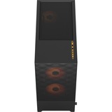 Fractal Design Pop Air Tower Sort, Orange, Towerkabinet Sort/Orange, Tower, PC, Sort, Orange, ATX, micro ATX, Mini-ITX, Stål, Hærdet glas, Flere