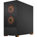 Fractal Design Pop Air Tower Sort, Orange, Towerkabinet Sort/Orange, Tower, PC, Sort, Orange, ATX, micro ATX, Mini-ITX, Stål, Hærdet glas, Flere