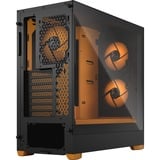 Fractal Design Pop Air Tower Sort, Orange, Towerkabinet Sort/Orange, Tower, PC, Sort, Orange, ATX, micro ATX, Mini-ITX, Stål, Hærdet glas, Flere