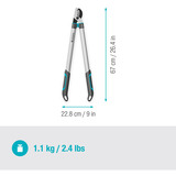 GARDENA Grenklipper EasyCut L, Grensaks grå/Turkis