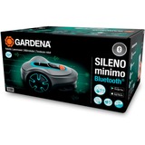 GARDENA SILENO minimo Robot plæneklipper Batteri Sort, Blå grå/Turkis, Robot plæneklipper, 250 m², 16 cm, 2 cm, 4,5 cm, 57 dB