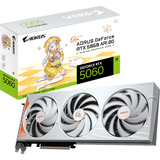 GIGABYTE GeForce RTX 5060 Ti AORUS ARI 8G, Grafikkort Hvid