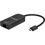 Kensington USB-C til 2,5G Ethernet-adapter Sort, 5G Ethernet-adapter, Ledningsført, USB Type-C, Ethernet, 2500 Mbit/s, Sort