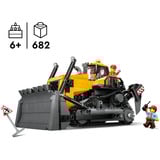 LEGO City Gul bulldozer, Bygge legetøj Byggesæt, 8 År, Plast, 682 stk, 996 g