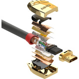 Lindy 37864, Kabel grå