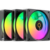 Ocypus Gamma F12 Elite ARGB, Sag fan Sort