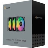 Ocypus Gamma F12 Elite ARGB, Sag fan Sort