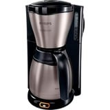 Philips Café Gaia HD7548 Kaffemaskine, Filter maskine Sort/rustfrit stål, Filter kaffemaskine, 1,2 L, Malet kaffe, 1000 W, Sort, Metallic